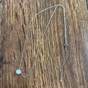 Dazzling Silver Necklace with Pearl